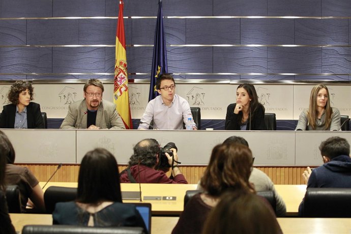 Rueda de prensa de Iñigo Errejón tras la Junta de Portavoces