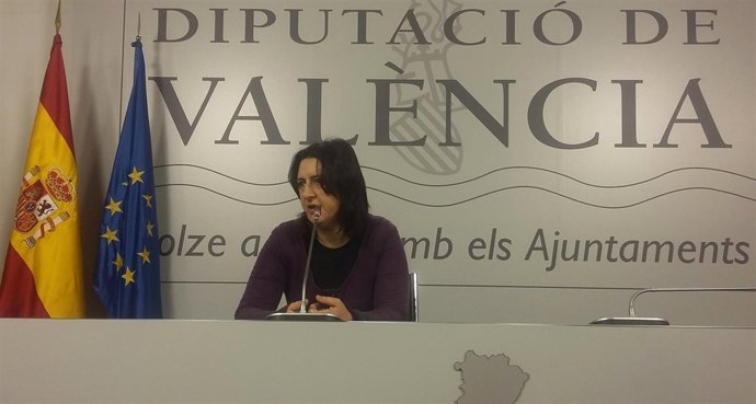 Rosa Pérez (EU) en la rueda de prensa 