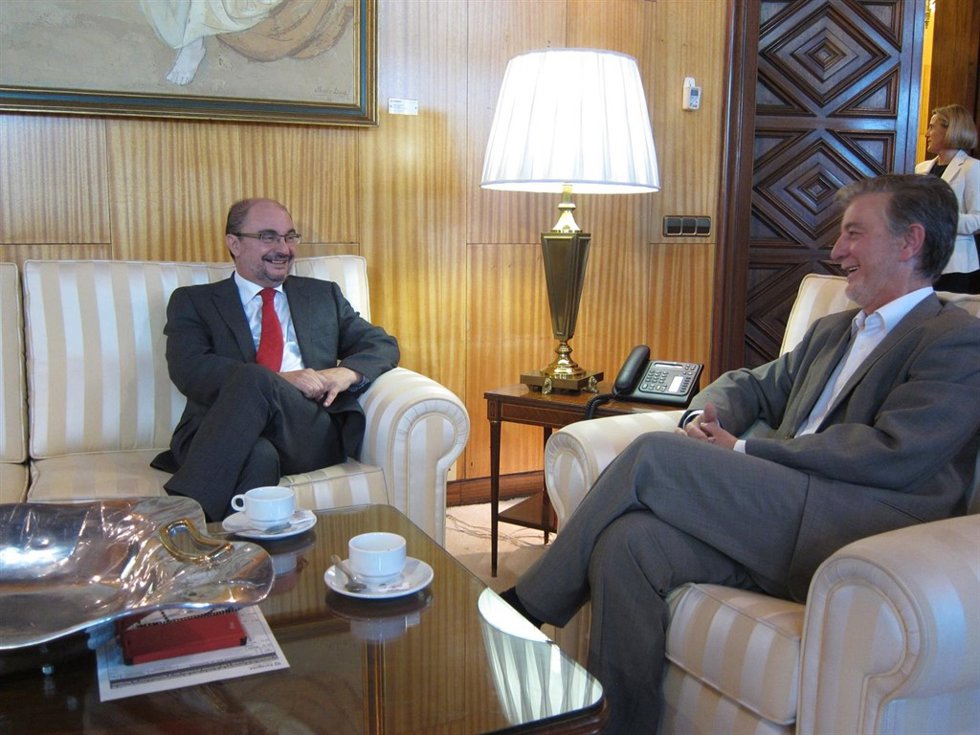 Javier Lambán y Pedro Santisteve  