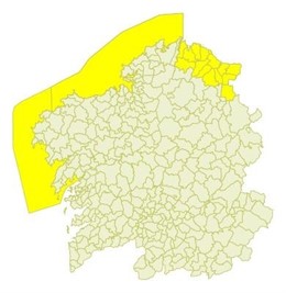 Predicción de MeteoGalicia para el 27 de enero