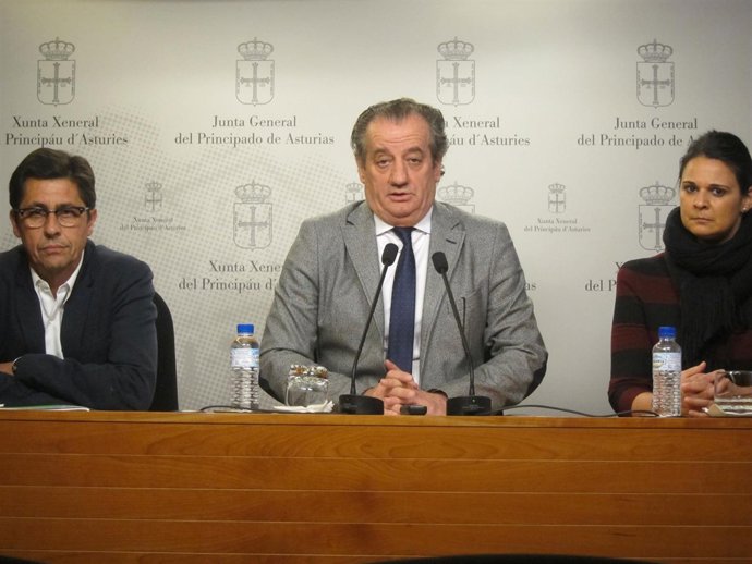 Armando Fernández Bartolomé, Nicanor García y Diana Sánchez (C's)