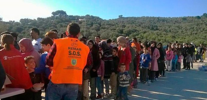 Remar ONGD atendiendo a refugiados