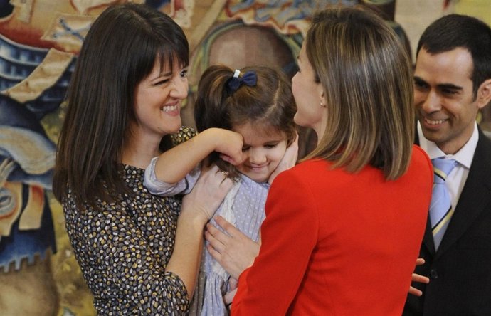 Reina Letizia. España. ESPVARIAS AUDIENCIAS DE LA REINA LETIZIA EN EL 