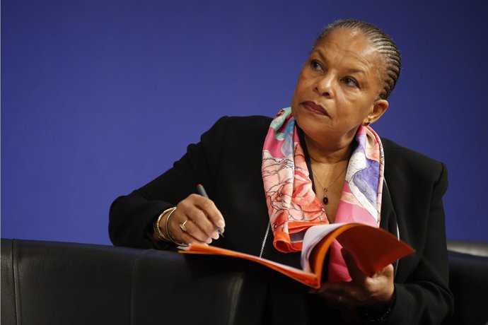 La ministra de Justicia francés,  Christiane Taubira