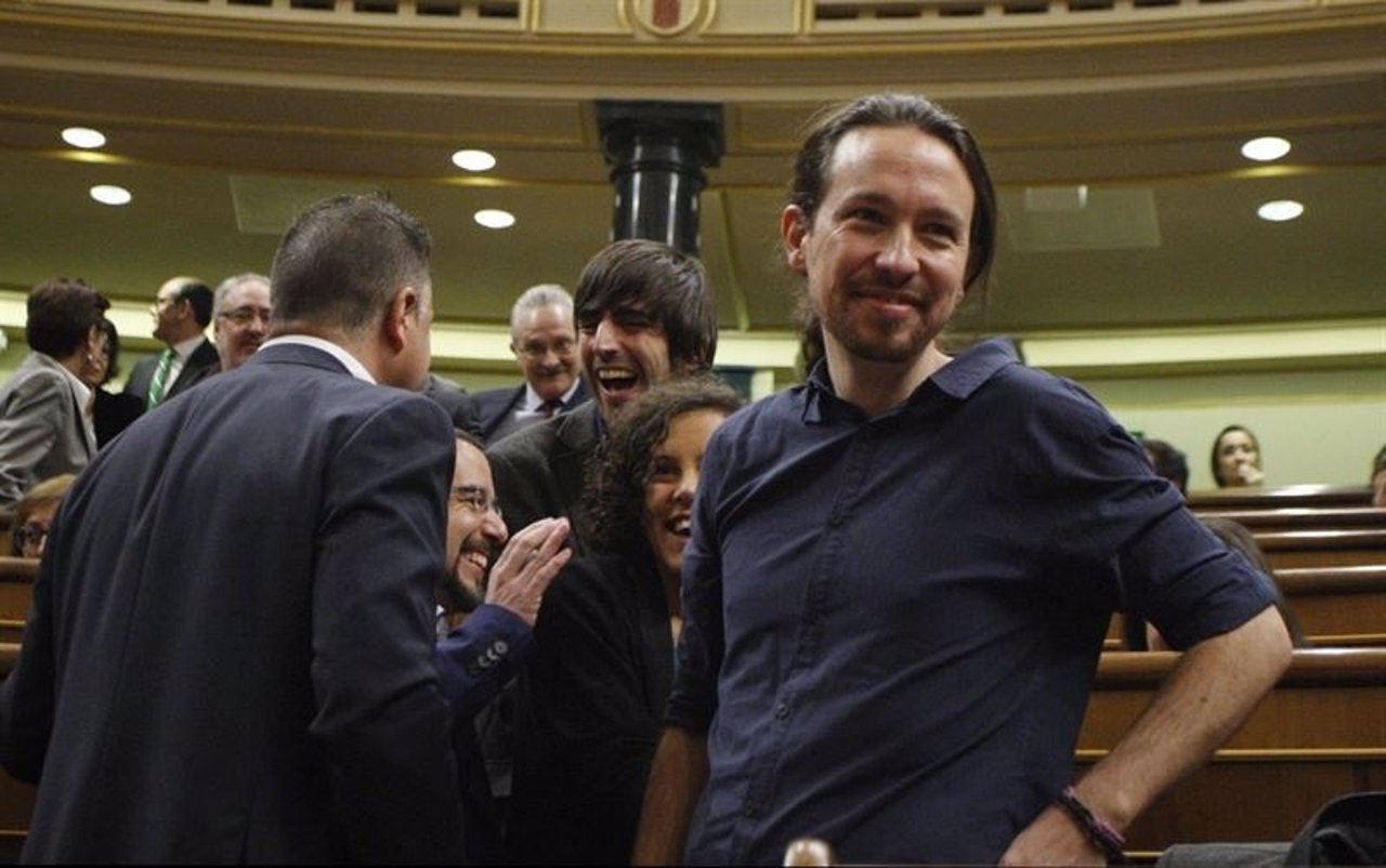 Pablo Iglesias nel Congresu. 