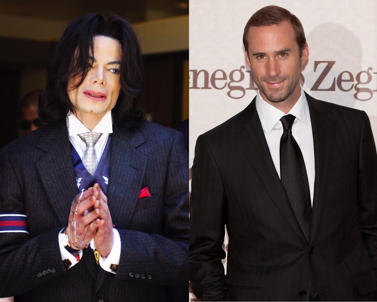 Michael Jackson y Joseph Fiennes