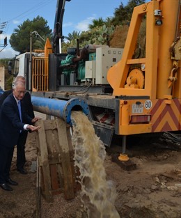 Las obras en El Chive (Lubrín) mejorará la red de abastecimiento de agua.