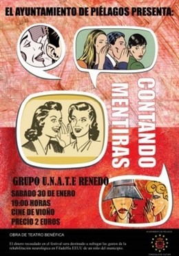 Cartel de la sesión de teatro benéfica