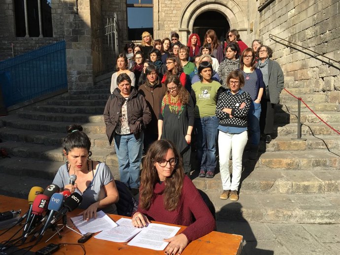 Acto de la CUP contra el machismo