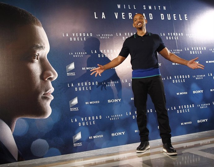Will Smith en la presentación de la película La verdad duele