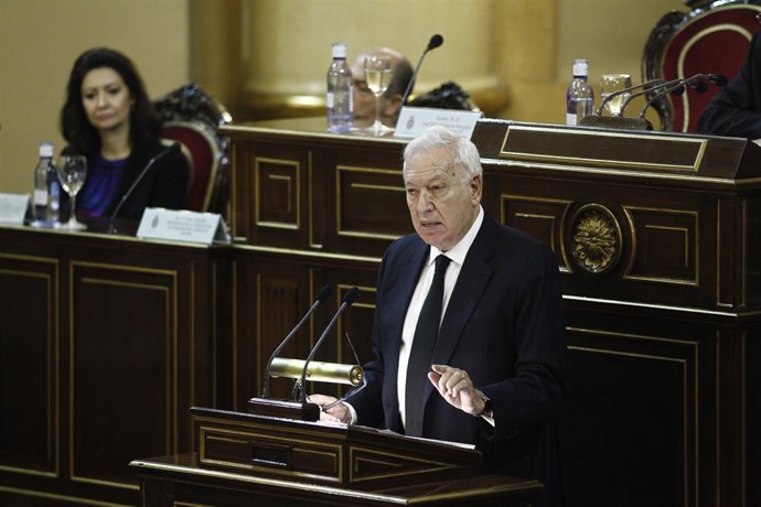 Margallo en el Senado en el Día Oficial de la Memoria del Holocausto