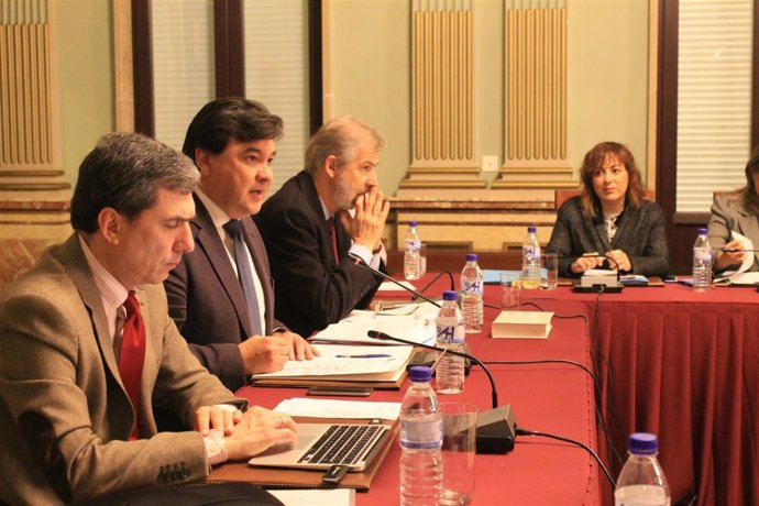 El alcalde de Huelva, Gabriel Cruz, en el pleno. 