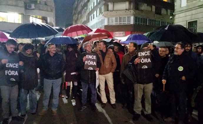 Protesta contra Ence en Pontevedra