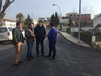 Refuerzan el firme de calles de la Estación de Begíjar y Puente del Obispo (Jaén)
