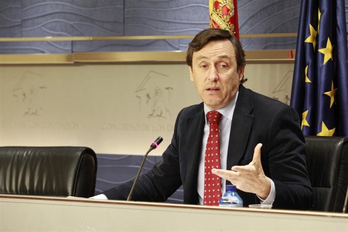 Rafael Hernando tras la primera reunión de la Junta de Portavoces