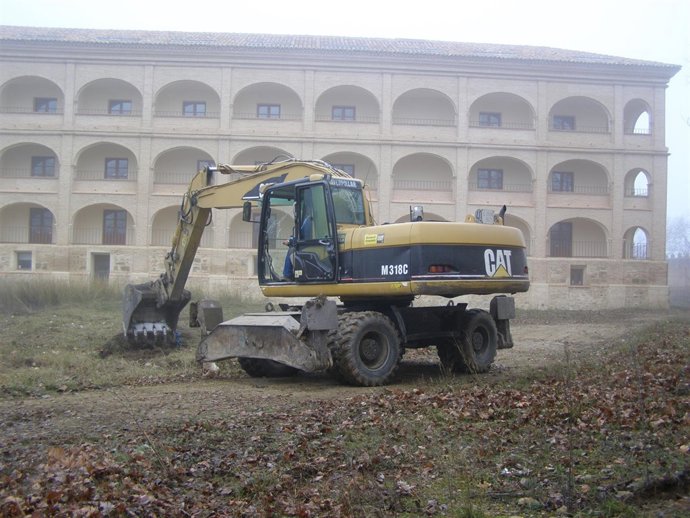 Ya han comenzado las obras para terminar de construir el parador de Veruela 
