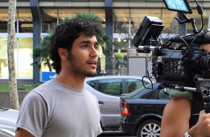 El director Juan Poveda, durante un rodaje