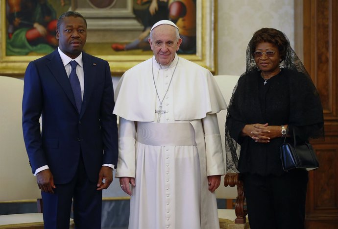 El Papa con el presidente de Togo