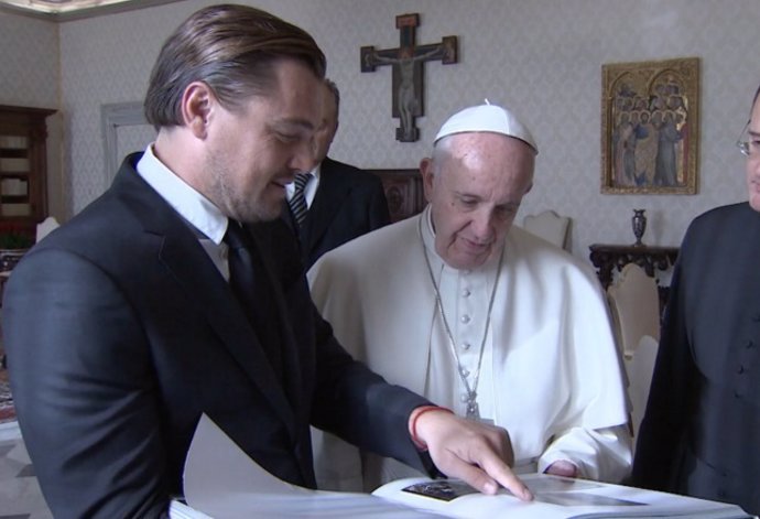 El Papa recibió en audiencia al actor Leonardo Dicaprio