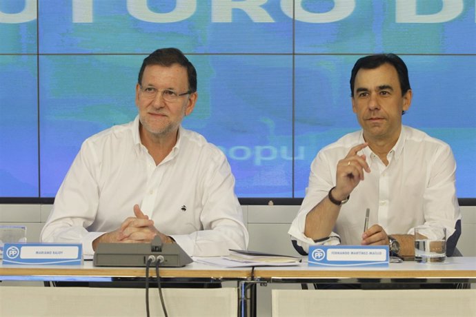 Rajoy y Fernández Maíllo con los presidentes provinciales