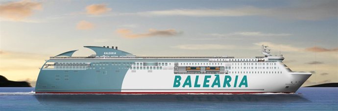Nuevo ferry de Balearia propulsado por gas