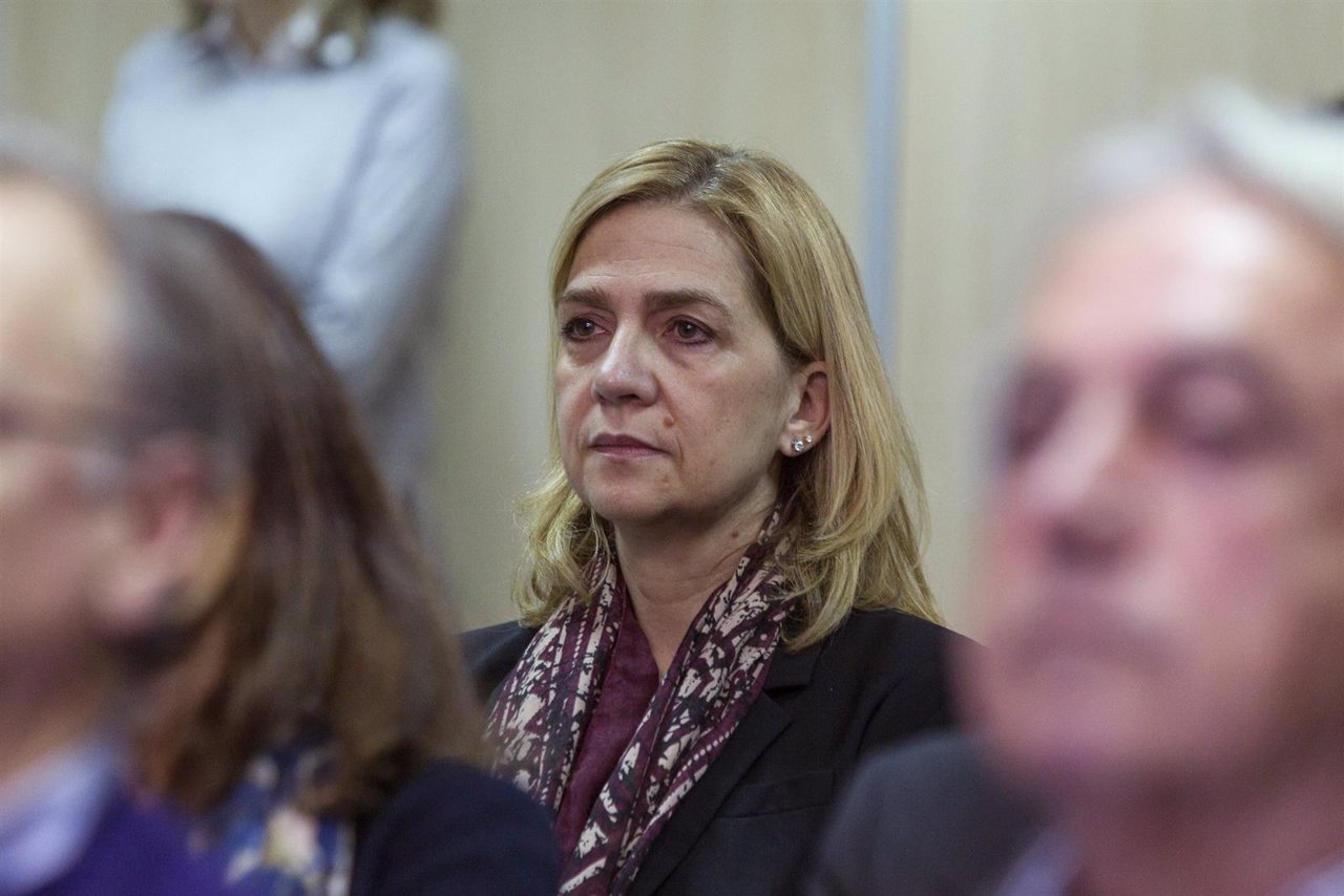 La infanta Cristina durante el juicio del caso Nóos