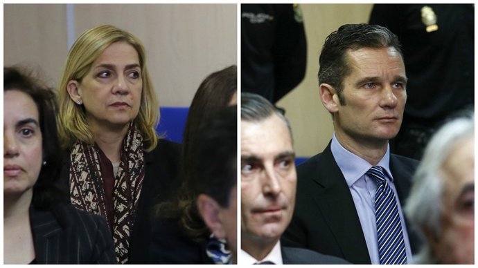 La infanta Cristina y Urdangarin en el juicio por el caso Nóos