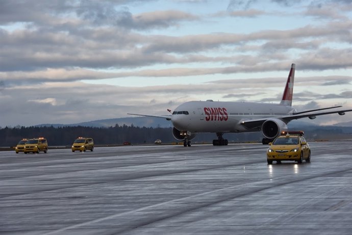 Llegada del primer Boeing 777-300ER de Swiss