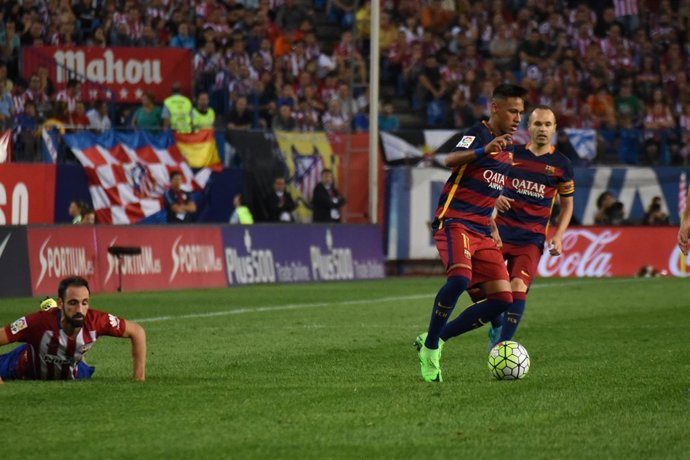 Neymar JR, Andrés Iniesta, Juanfran