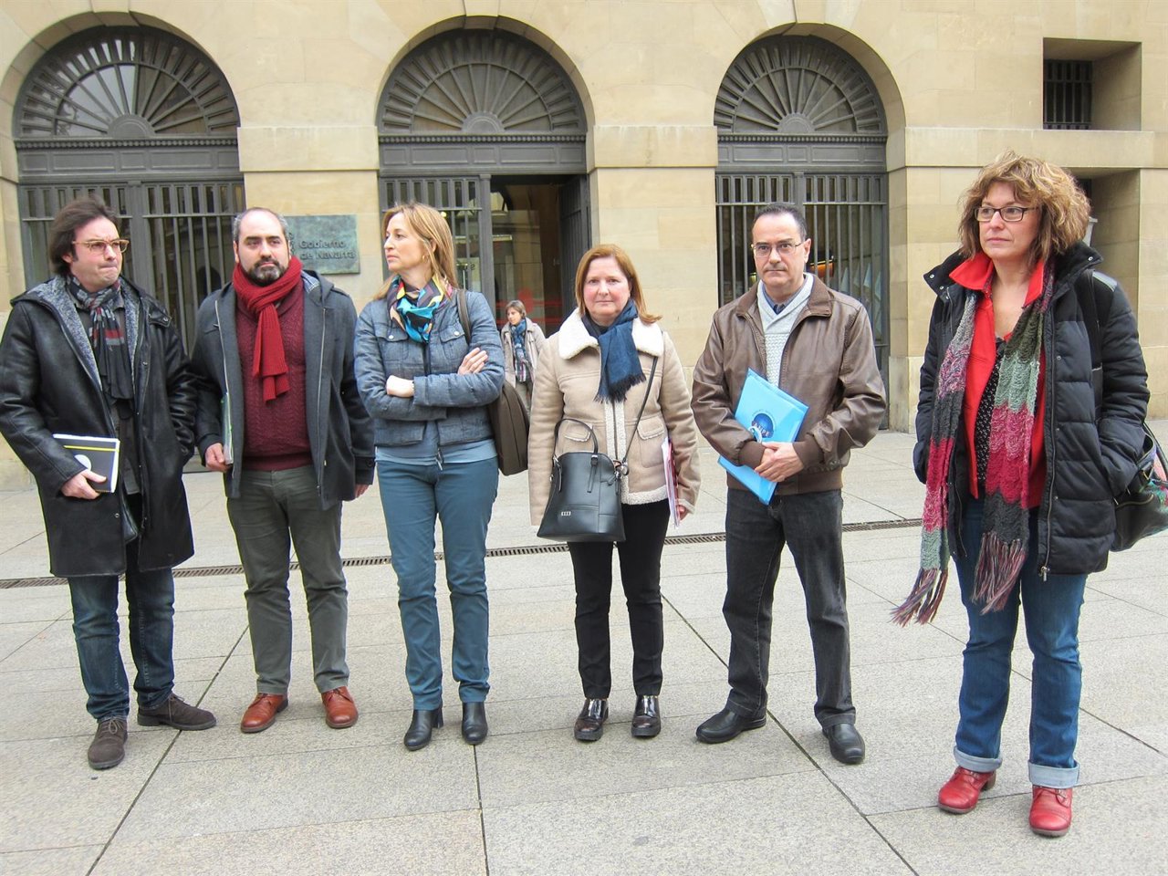 Representantes de Afapna, CCOO, ANPE, CSIF, APS y UGT
