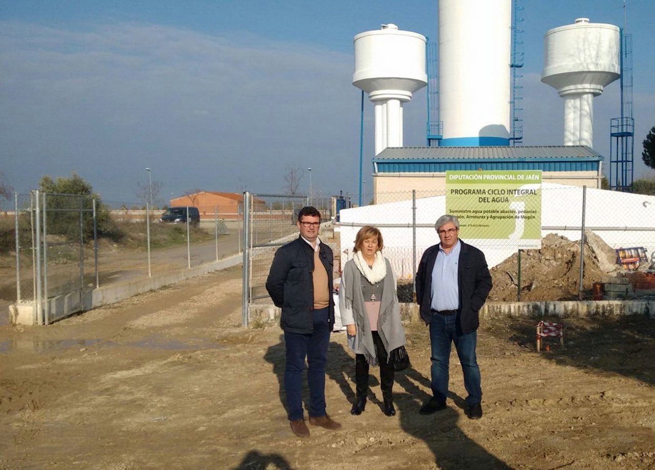 Visita a las obras de emergencia en Villacarrillo