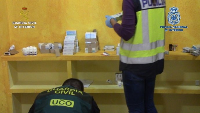 GC Y CNP: Desmantelada Una Importante Red Que Elaboraba Y Comercializaba Medicam