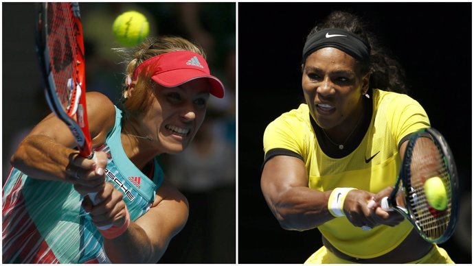 Angelique Kerber y Serena Williams, finalistas en Australia