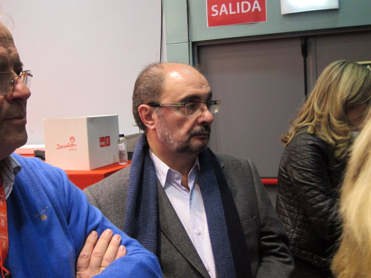 El secretario generla del PSOE-Aragón, Javier Lambán