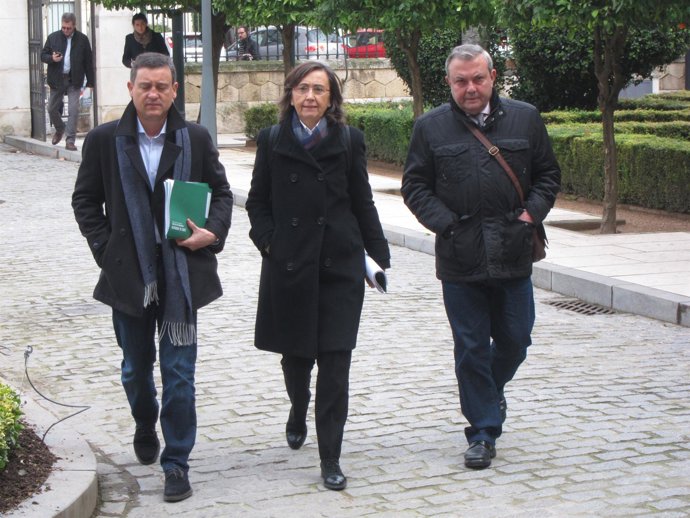 Rosa Aguilar con el delegado de Cultura en Córdoba, Francisco Alcalde