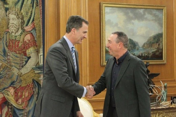 El Rey recibe al portavoz de Compromís en el Congreso, Joan Baldoví