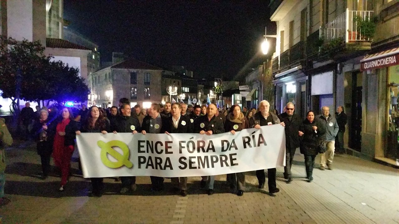 Manifestación anti Ence en Pontevedra
