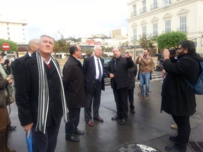 Visita del ministro García-Margallo ha Melilla tras el terremoto