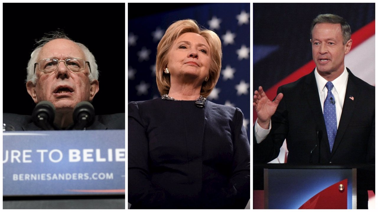 Elecciones Demócratas, Clinton, sanders y O'Malley 