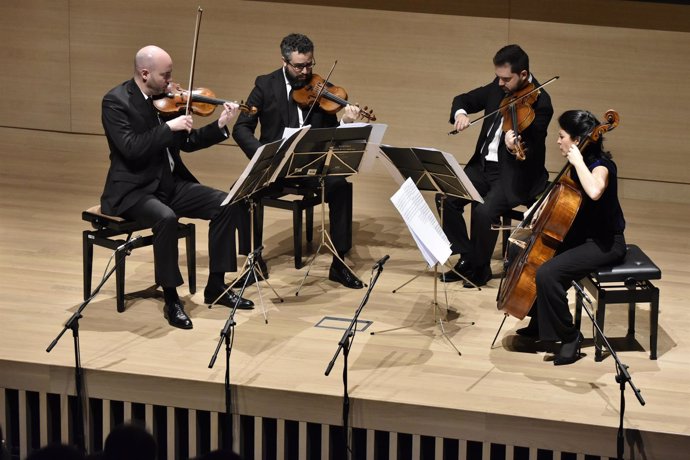 Actuación del Cuarteto Quiroga en Badajoz