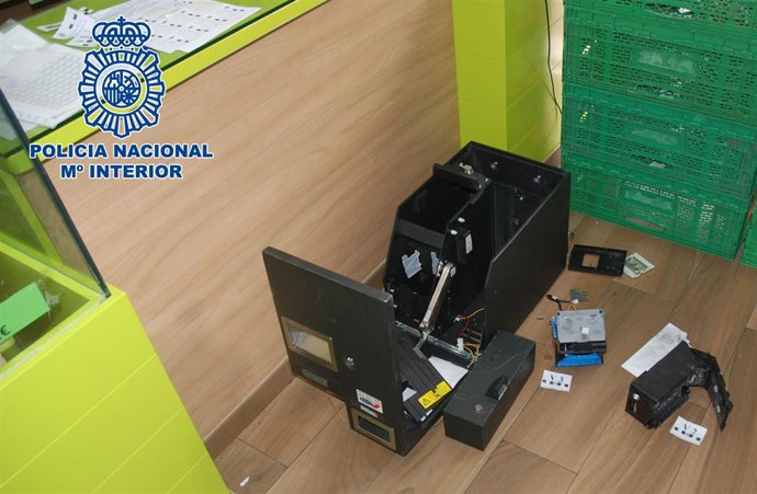 Caja registradora rota