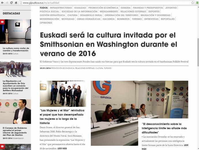 Nueva web de la Diputación.