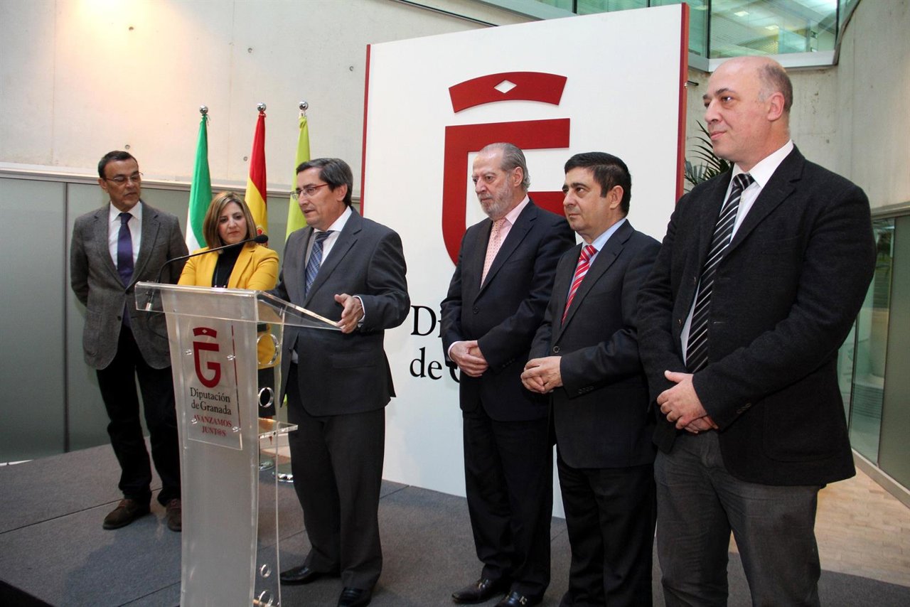 Presidentes de diputaciones de Granada, Jaén, Sevilla, Córdoba, Huelva y Cádiz