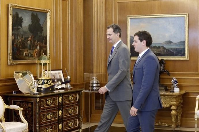 El Rey recibió a Albert Rivera, de Ciudadanos-Partido de la Ciudadanía (C's)