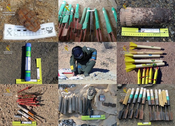 Imagen de las diferentes actuaciones hechas por el GEDEX