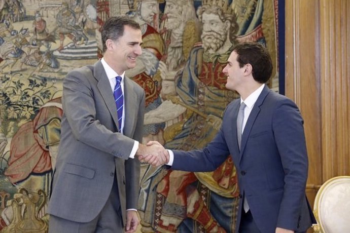 El Rey recibió a Albert Rivera, de Ciudadanos-Partido de la Ciudadanía (C's)