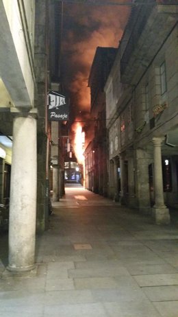 Incendio en Pontevedra