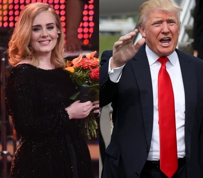 Adele y Donald Trump