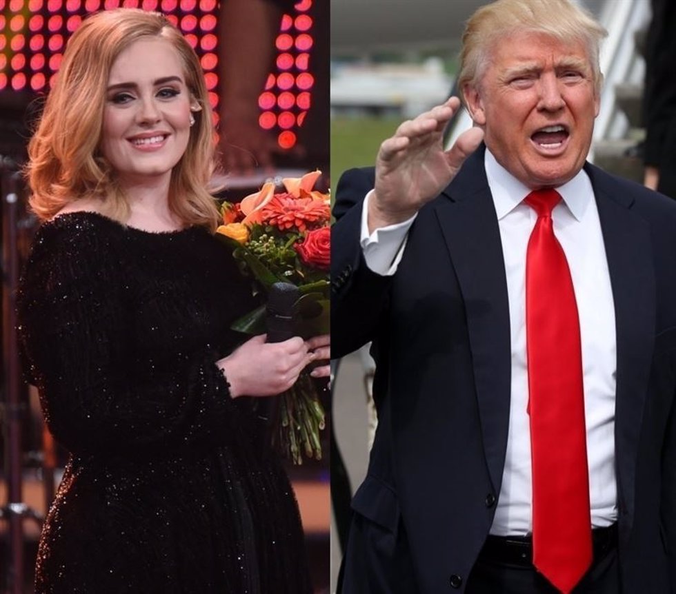 Adele y Donald Trump