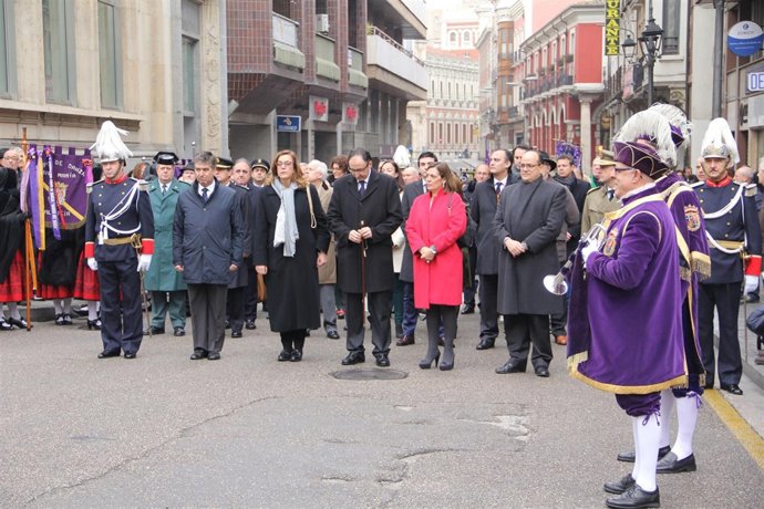 El alcalde de Palencia, Alfonso Polanco, en el día de la patrona de la ciudad